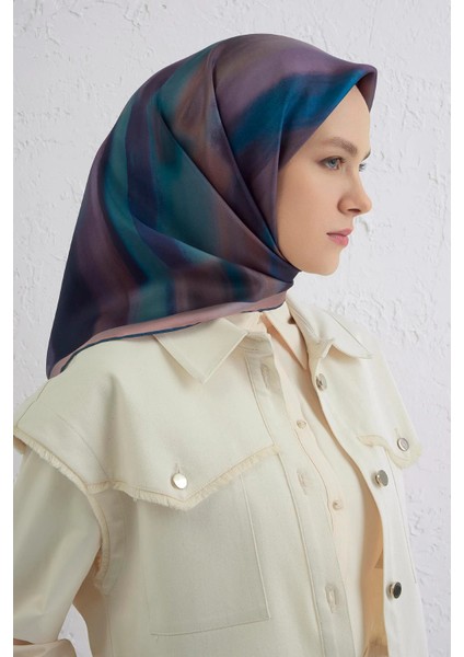 Soyut Desentwill Ipek Eşarp -2025/2026 -9436D 32