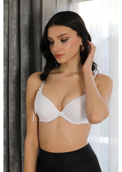 Kadın Destekli Balenli Sütyen Beyaz fırsatları