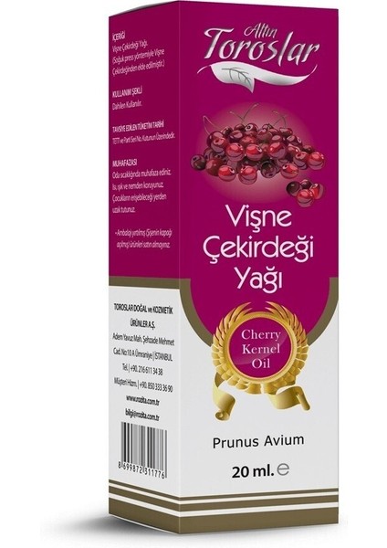 Toroslar Vişne Çekirdeği Yağı 20ML