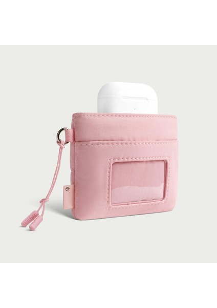 Sevimli Puffy Mini Cüzdan – Suya Dayanıklı, Şeffaf Kart Pencereli, Mıknatıslı Kapatma, Airpods ve Aksesuar Organizeri – Pembe fiyatları