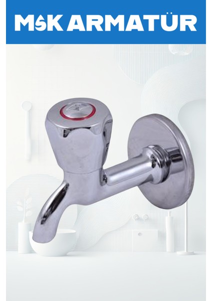 Krom Pirinç Volonlu Wc Musluğu