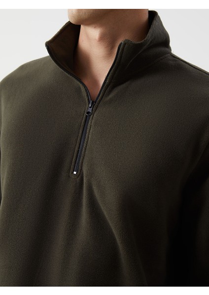 Yeni Sezon Dik Yaka Uzun Kollu Polar Erkek Kalın Sweatshirt modelleri