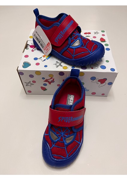 Erkek Çocuk Keten,hafif ,yumuşak ve Kaymaz Taban Panduf Ev Kreş Ayakkabısı Spider Man Model modelleri