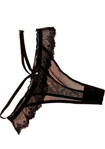 Büyük Kelebek Tasarımlı, Püsküllü, Içi Boş, Düşük Belli, Payetli, Yarı Saydam File Kadın Külotu (4 Parça) (Yurt Dışından) modelleri