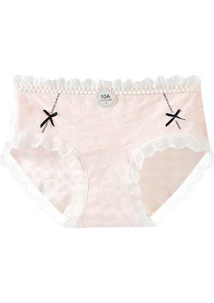 Tatlı ve Eğlenceli Saf Pamuklu Kadın Iç Çamaşırı, Ekstra Uzun Ağ, Nefes Alabilen, Kalçayı Saran, Çift Fiyonklu, Tamamen Pamuklu Kadın Iç Çamaşırı (5'li Paket, Karışık Renkler) (Yurt Dışından)