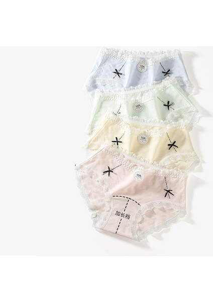 Tatlı ve Eğlenceli Saf Pamuklu Kadın Iç Çamaşırı, Ekstra Uzun Ağ, Nefes Alabilen, Kalçayı Saran, Çift Fiyonklu, Tamamen Pamuklu Kadın Iç Çamaşırı (5'li Paket, Karışık Renkler) (Yurt Dışından) fırsatları