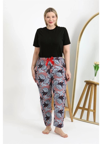 Kadın Pamuklu Büyük Beden Alt Pijama Somon fiyatları