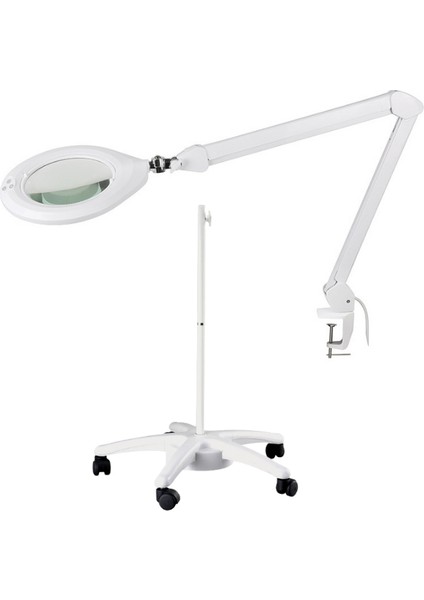 Geniş Mercekli Ayaklı Büyüteç | Ayarlanabilir LED Işığı