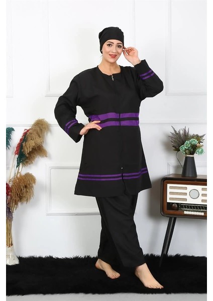 Büyük Beden Tesettür Mayo Siyah fırsatları