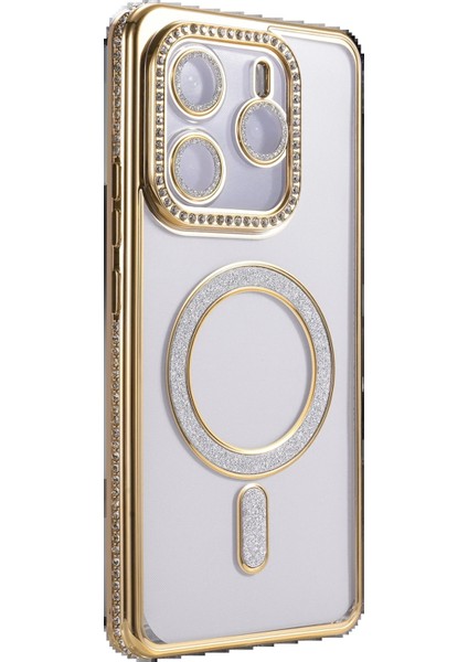 Xiaomi Redmi Note 14 4g Joke Simli Magneticsafe Kılıf - GOLD-(5796) - F708K695-U60708 modelleri