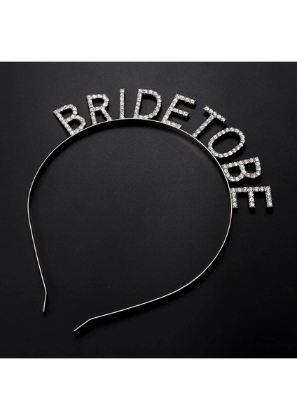 Bfs Gümüş Kaplama Kristal Taşlı Bride To Be Gelin Tacı 16X17 cm fiyatları