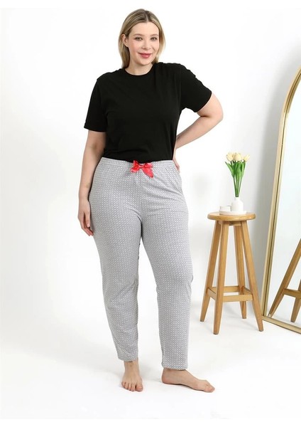 Kadın Pamuklu Büyük Beden Alt Pijama Gri fiyatları