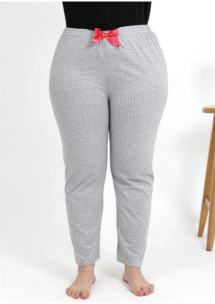 Kadın Pamuklu Büyük Beden Alt Pijama Gri indirimleri