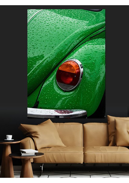 Yeşil Vosvos Stop Lambası Dekoratif Kanvas - Mdf Ahşap Tablo indirimleri