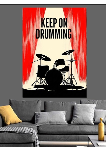 Bateride Kal Davul Çal Dekoratif Kanvas - Mdf Ahşap Tablo modelleri