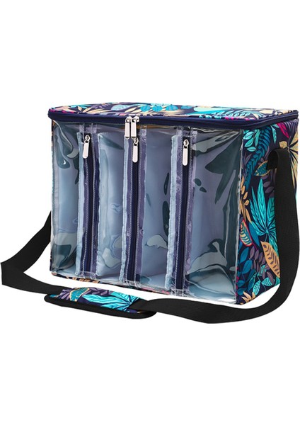 Örme Aracı Depolama Çantası Kapasitesi Taşınabilir Depolama Çantası Örgü Iğneler Iplik Torbası Taşınabilir Açık Görünür Oxford S (Yurt Dışından) modelleri