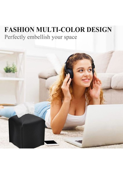 Doku Kutusu Kapağı Tutucu Kare Pu Deri Yüz Dokusu Kutusu Rulo Kağıt Dağıtıcı Banyo Giyinme Masası-Beyaz (Yurt Dışından) fiyatları