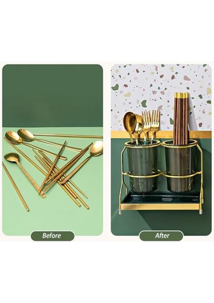 Metal Raflı Sofra Takımı, Mutfak Gereçleri Tutucu Güveç, Mutfak Gereçleri Sofra Takımı Çatal Bıçak Takımı Organizatörü, Bir (Yurt Dışından) modelleri