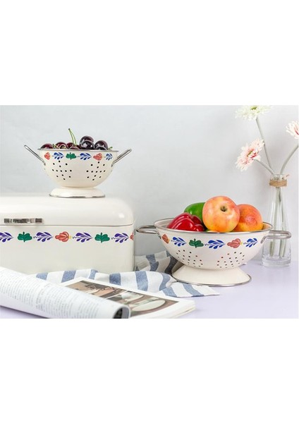 Metal Tel Meyve Kase Çanak Şeker Sepeti Tutucu Meyve Sepeti Drenaj Kevneli Sebze Süzgeç Plakası A (Yurt Dışından) indirimleri