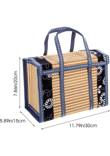 Hediye Sepeti Hediye Sepeti Bambu Piknik Sepeti El Dokuma Piknik Sepet Depolama Sepeti Organizasyonu Açık Hava (Yurt Dışından) fiyatları