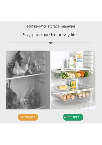 Buzdolabı Organizatör Yumurta Buzdolabı Depolama Rafı Reff-Reff Buzdolabı Çekmece Kutusu Taze Tutma Mutfak Organizatörü A (Yurt Dışından) fiyatları