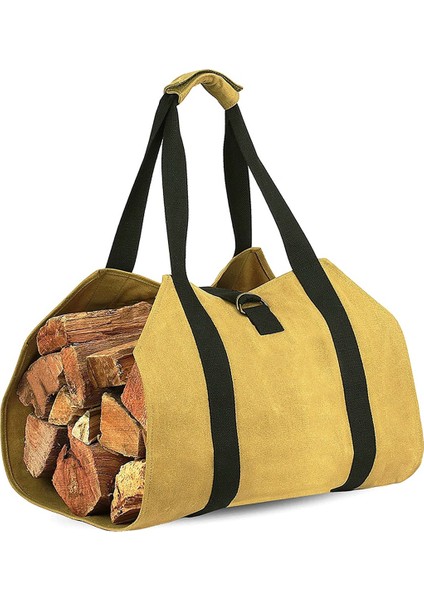 Oxford Bezi Yakacak Tote Çanta Su Geçirmez Ağır Dereceli Taşıyıcı Ahşap Taşıma Çantası Açık Hava Kamp Gezisi Için Kulplu (Yurt Dışından) modelleri