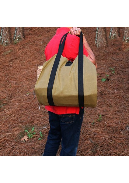 Oxford Bezi Yakacak Tote Çanta Su Geçirmez Ağır Dereceli Taşıyıcı Ahşap Taşıma Çantası Açık Hava Kamp Gezisi Için Kulplu (Yurt Dışından) indirimleri
