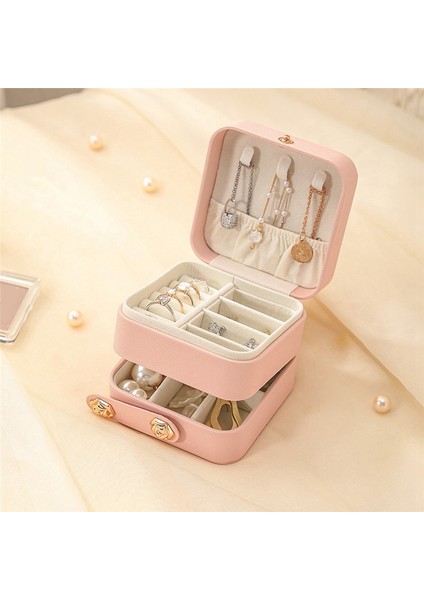 3 Katmanlı Mücevher Organizatörü, Kolye Halkası Küpeleri Için Taşınabilir Bölüm Mücevher Saklama Kutusu (Yurt Dışından) modelleri