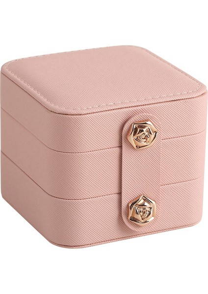 3 Katmanlı Mücevher Organizatörü, Kolye Halkası Küpeleri Için Taşınabilir Bölüm Mücevher Saklama Kutusu (Yurt Dışından) fırsatları