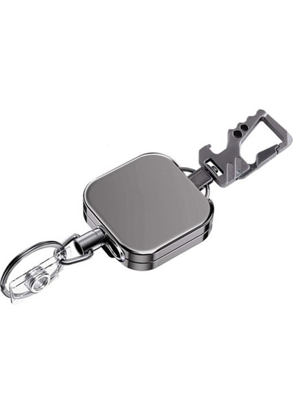 Office Lanyard Klip Anahtarlık Adı Etiket Tutucu Keying Kimliği Kart Anahtar Halka Kablosu Makarası Geri Çekme Anahtar Geri Tepme Rozeti (Yurt Dışından)