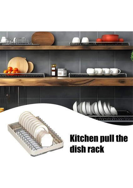Mutfak Dolabı Organizatörü Çekin Bulaşık Rafını Drenaj Tahtası Çekmece Organizatörü ile Mutfak Oturma Odası B Için (Yurt Dışından) fiyatları
