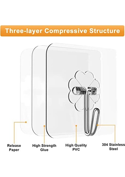 Ağır Hizmet Asmak Için Yapışkan Kancalar - 12 Paket Duvar Kancaları 13LB (Maks), Yapışkan Kancalar Su Geçirmez, Duvar Askıları (Yurt Dışından) modelleri