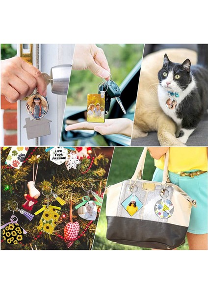 160 Süblimasyon Boş Ürünler, Süblimasyon Anahtar Zinciri Boş Dökme Set Isı Transferi Boş Püskül (Yurt Dışından) indirimleri