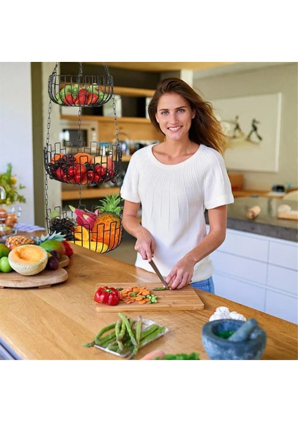 Meyve ve Sebze Sepeti Mutfak Meyve Sepeti Meyve Tutucu Atıştırmalık Organizatör Sebze Depolama Metal Sepet Mutfaklar Için (Yurt Dışından) indirimleri