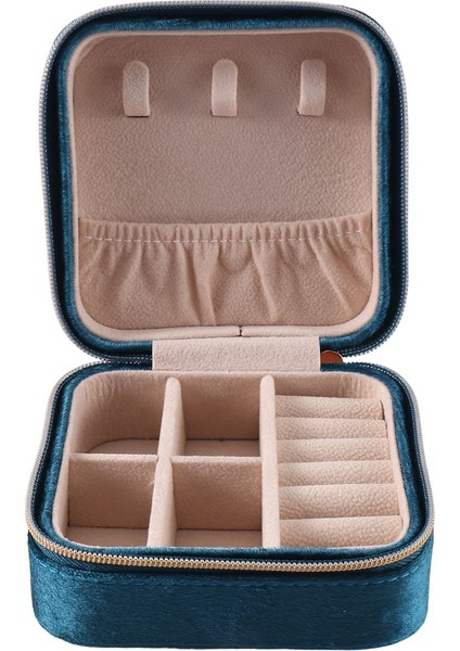 Peluş Velvet Seyahat Takı Kutusu Organizatör Takı Seyahat Organizatör Kadınlar Için Küçük Takı Kutusu Küpe Dava D (Yurt Dışından)