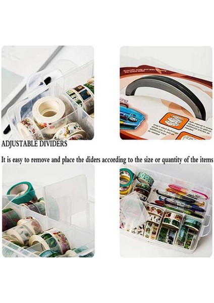 3 Katman Temizle 30 Izgara Washi Bant Kutlaması Şeffaf Alet Seti Kutu Aksesuarları Handcarry Kırtasiye Tutucu (Yurt Dışından) fırsatları