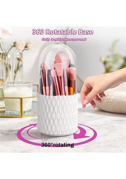 2 Adet Makyaj Fırçası Tutucu Toz Geçirmez ve Su Geçirmez Makyaj Füze ve Banyo Için Kapaklı Fırça Organizatör Depolama (Yurt Dışından) fiyatları