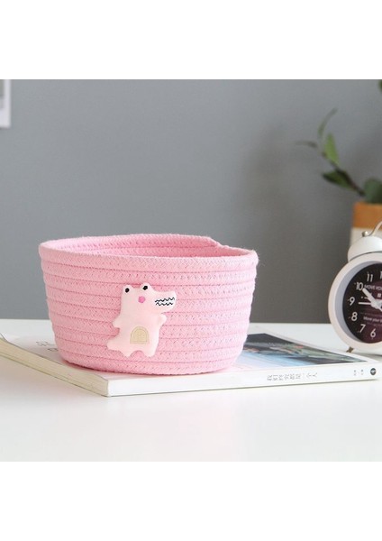 Karikatür Hayvanlar Dokuma Depolama Sepeti Çocuk Oyuncakları Masaüstü Organizatör Sunribat Depolama Kutusu Çamaşır Sepetleri - Jüt Lion (Yurt Dışından) indirimleri