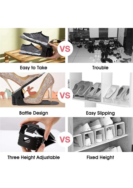 Ayakkabı Yuvaları Organizatör, Ayarlanabilir Ayakkabı Istifleyicisi Uzay Kurtarıcı, Dolap Organizasyonu Için Çift Güverte Ayakkabı Raf Tutucu (Yurt Dışından) modelleri