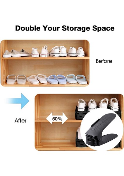 Ayakkabı Yuvaları Organizatör, Ayarlanabilir Ayakkabı Istifleyicisi Uzay Kurtarıcı, Dolap Organizasyonu Için Çift Güverte Ayakkabı Raf Tutucu (Yurt Dışından) fırsatları