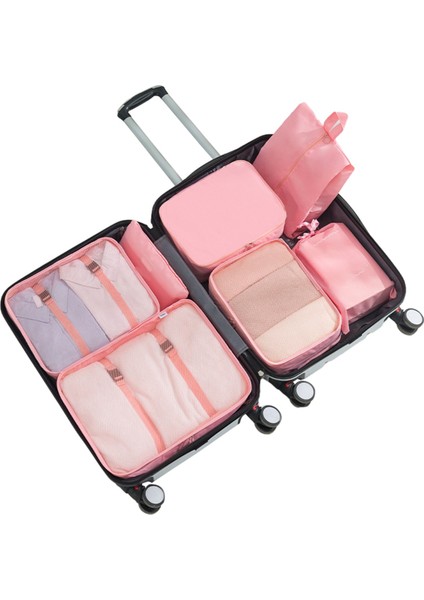 Seyahat Için Paketleme Çantaları, Seyahat Aksesuarları Için Bagaj Organizatör Çantası, Taşıma Için Seyahat Küpleri, Pembe (Yurt Dışından) indirimleri