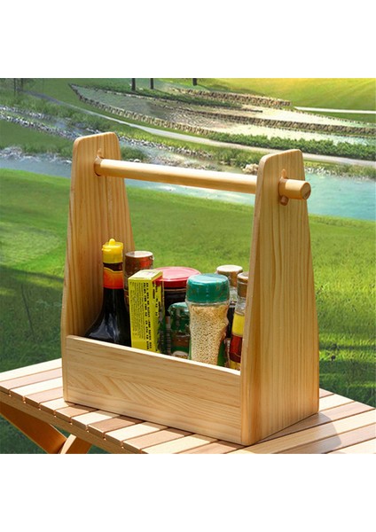 Ahşap Baharat Kutusu, Spice Kavanoz Rafı, Barbekü Baharat Kutusu Depolama Rafı ile Açık Baharat Tutucu Organizatör (Yurt Dışından) fırsatları