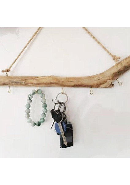 2pcs Doğal Driftwood Dekoratif Şubeleri Çiftlik Ev Duvar Asma Dekor Asma Takı Organizatörleri 5 Kanca ile (Yurt Dışından) fırsatları