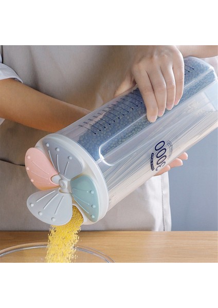 Tahıllar Depolama Tankı Plastik Bölme Depolama Tankı Mutfak Kapalı Fasulye Depolama Kutusu Dört Kapalı Depolama Kutusu 3000ML (Yurt Dışından) modelleri