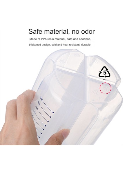 Tahıllar Depolama Tankı Plastik Bölme Depolama Tankı Mutfak Kapalı Fasulye Depolama Kutusu Dört Kapalı Depolama Kutusu 3000ML (Yurt Dışından) indirimleri