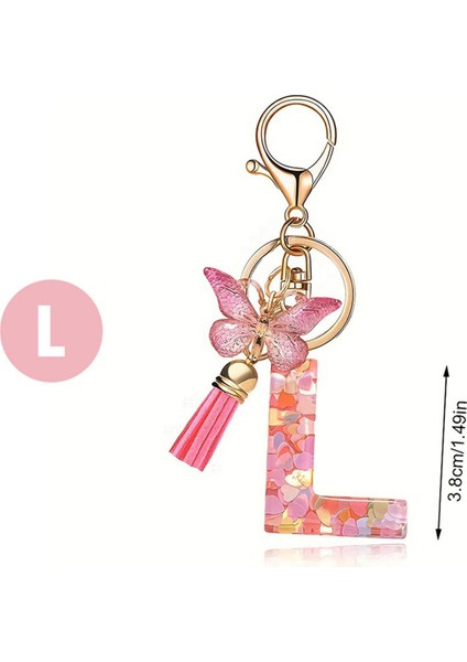 M Stil Mektup Anahtarlık Sevimli Ilk Mektup Anahtarlık Tutma Kolye (Yurt Dışından) modelleri