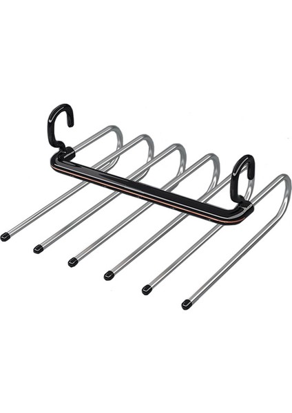 Pantolon Raf Paslanmaz Çelik Giysileri Askı Dolap Organizatör Ayarlanabilir Pantolon Depolama Raf Alan Tasarruf Dolap Organizatör (Yurt Dışından)