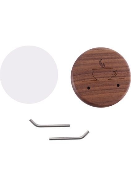 Espresso Portafilter Duvar Rafı Ceviz Duvarı Montajlı Kancalar 51/54/58MM Portafilter Için Uygun Paslanmaz Çelik Kancalar (Yurt Dışından)