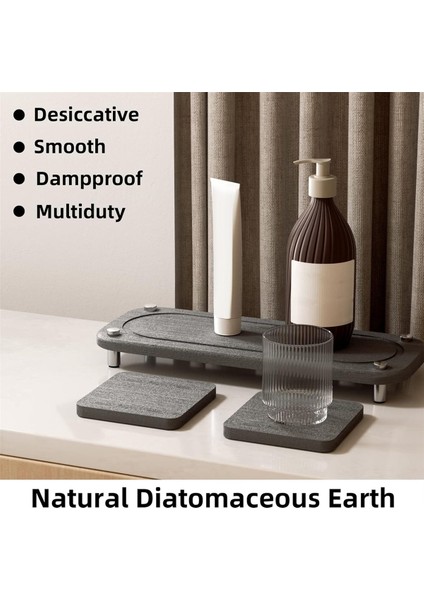 Anında Hızlı Kuru Lavabo Mutfak Organizatör Düzenli, Taş Lavabo Tepsisi Diyatomlu Toprak Emici Sünger Tutucu (Yurt Dışından) indirimleri