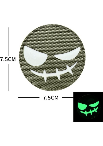 Da 3D Pvc Patch Glowgrın Fosforlu - Yeşil DA-NAS-362